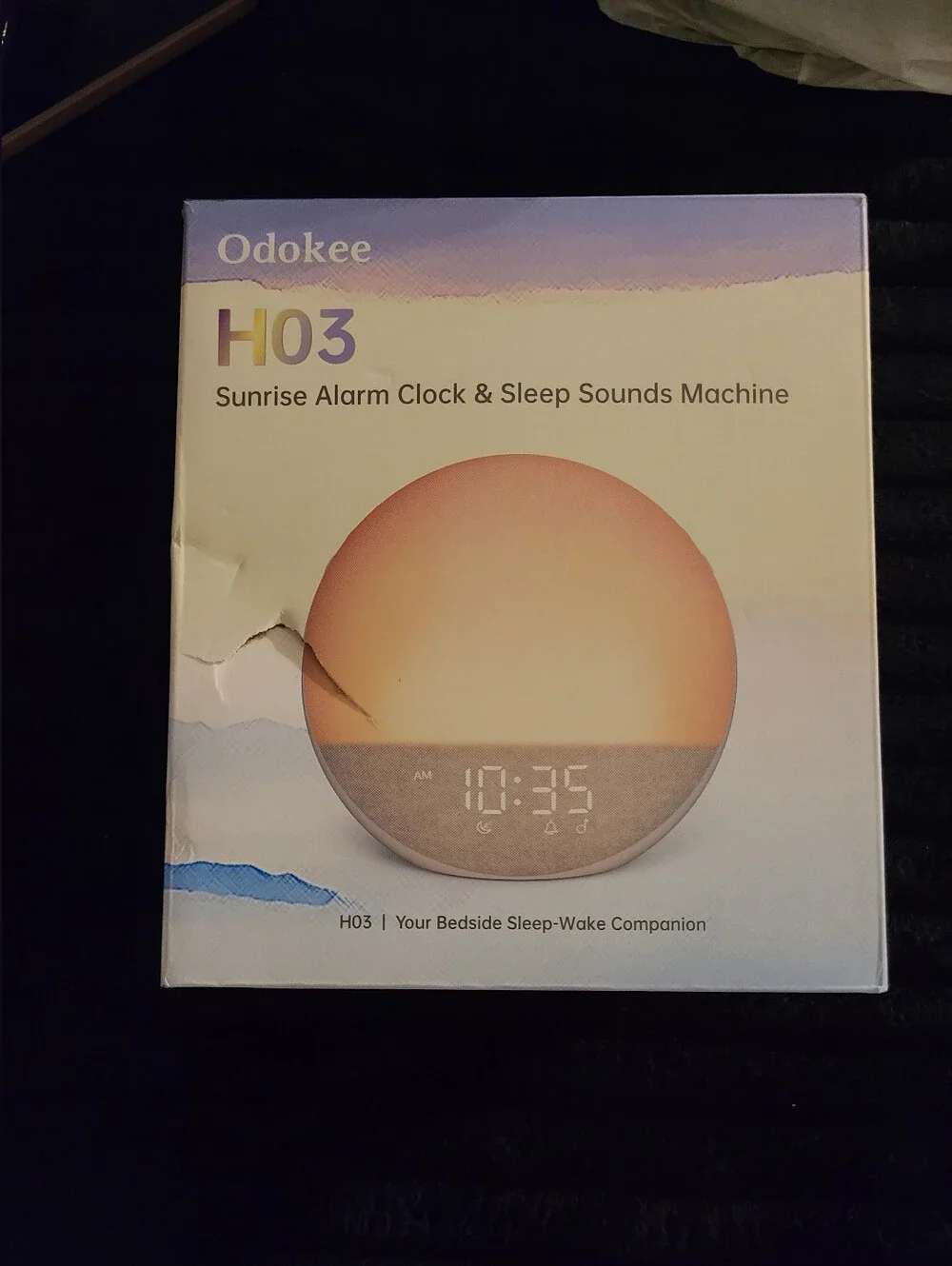 Sunrise Alarm Clock White Noise Machine: Natural Wake Up Light  Dimmable Clock w